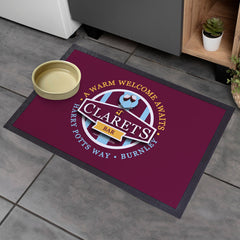 Burnley Clarets  - Football Legends - Door Mat -60cm X 40cm
