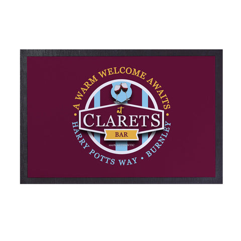 Burnley Clarets  - Football Legends - Door Mat -60cm X 40cm