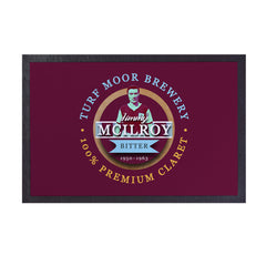 Burnley Jimmy McIlroy  - Football Legends - Door Mat -60cm X 40cm