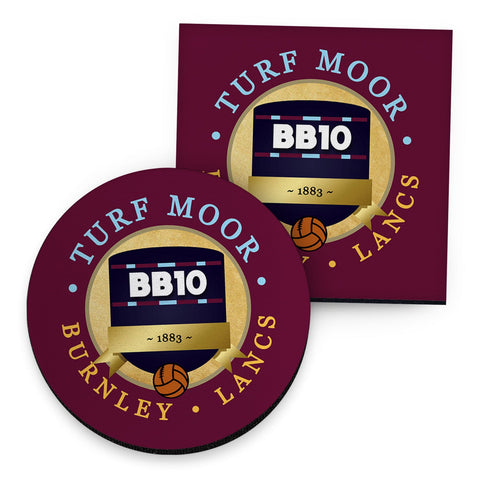 Burnley Turf Moor - Football Coaster - Square Or Circle