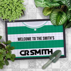 Celtic 1988 Home Shirt - Personalised Retro Door Mat - 60cm x 40cm