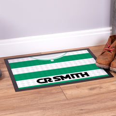 Celtic 1988 Home Shirt - Personalised Retro Door Mat - 60cm x 40cm