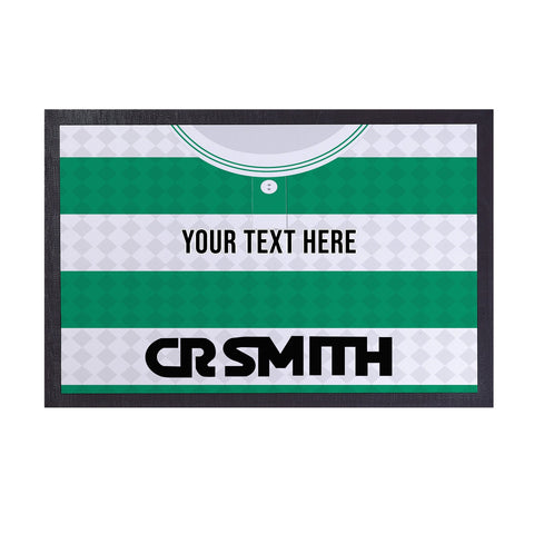 Celtic 1988 Home Shirt - Personalised Retro Door Mat - 60cm x 40cm