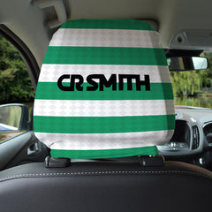 Celtic 1988 Home - Retro Football Shirt - Pack of 2 - Car Seat Headrest Covers
