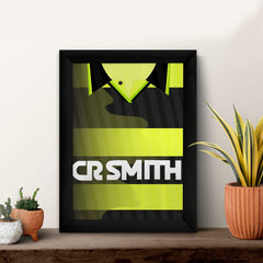 Personalised Celtic - 1997 Away Shirt - A4 Metal Sign Plaque