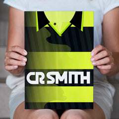 Personalised Celtic - 1997 Away Shirt - A4 Metal Sign Plaque