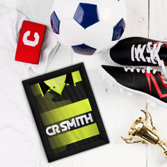 Personalised Celtic - 1997 Away Shirt - A4 Metal Sign Plaque