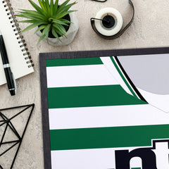 Celtic 2001 Home Shirt - Personalised Retro Door Mat - 60cm x 40cm