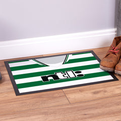 Celtic 2001 Home Shirt - Personalised Retro Door Mat - 60cm x 40cm