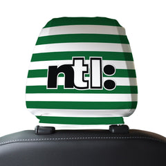 Celtic 2001 Home - Retro Football Shirt - Pack of 2 - Car Seat Headrest Covers