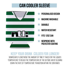 Celtic 2001 Home Shirt - Personalised Drink Can Cooler