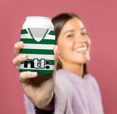 Celtic 2001 Home Shirt - Personalised Drink Can Cooler