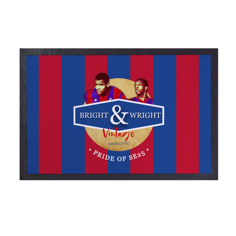 Crystal-Palace Bright Wright   - Football Legends - Door Mat -60cm X 40cm
