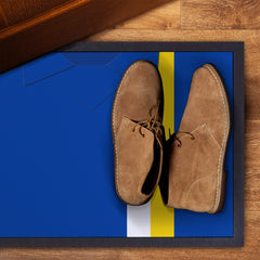 Cardiff 1976 Home Shirt - Personalised Retro Door Mat - 60cm x 40cm