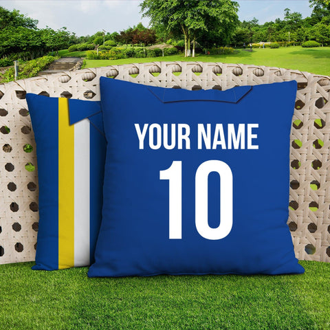 Cardiff - 1976 Home Shirt - 45cm or 61cm Retro Showerproof Outdoor Cushion