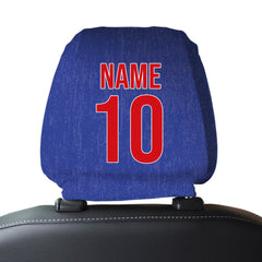 Cardiff 1992 Home - Retro Football Shirt - Pack of 2 - Car Seat Headrest Covers