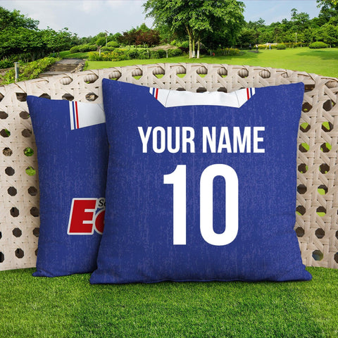 Cardiff - 1992 Home Shirt - 45cm or 61cm Retro Showerproof Outdoor Cushion