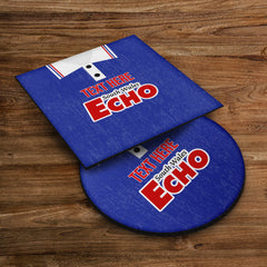 Cardiff 1992 Home Shirt - Personalised Drink Coaster - Square Or Circle