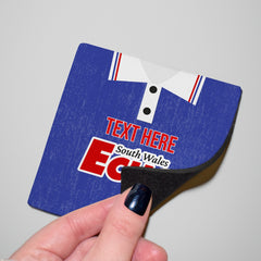 Cardiff 1992 Home Shirt - Personalised Drink Coaster - Square Or Circle