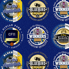 Cardiff - Football Legends - Microfibre Beach Towel - 150cm x 75cm