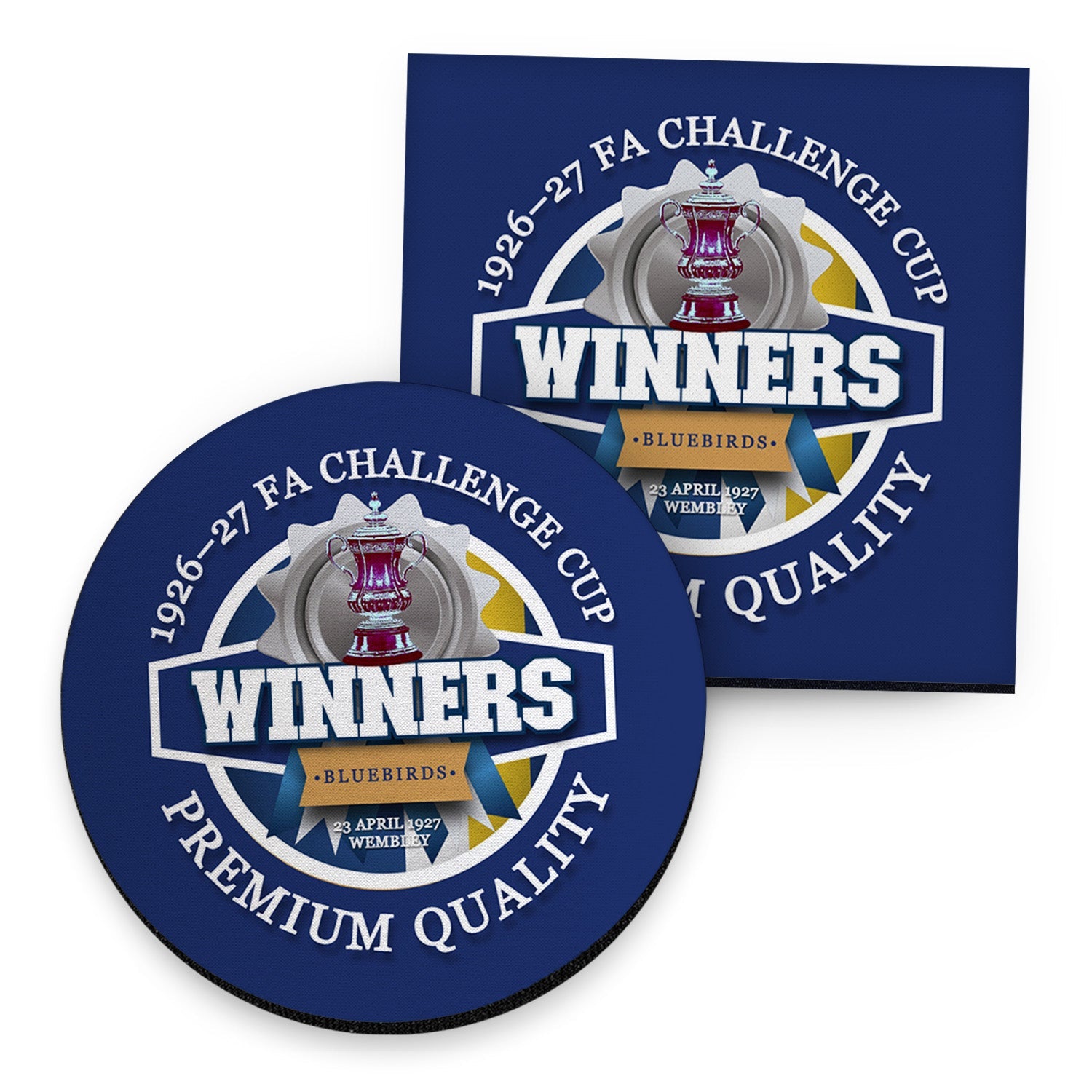Cardiff FA Cup - Football Coaster - Square Or Circle