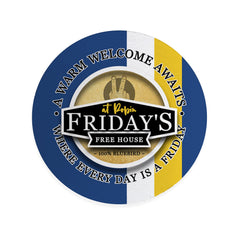 Cardiff Friday - Football Coaster - Square Or Circle