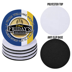 Cardiff Friday - Football Coaster - Square Or Circle
