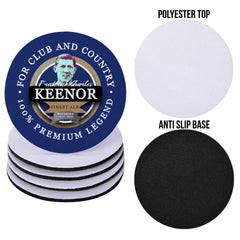 Cardiff Keenor - Football Coaster - Square Or Circle