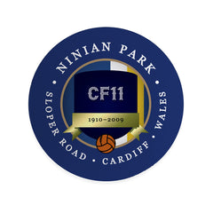 Cardiff Ninian Park - Football Coaster - Square Or Circle