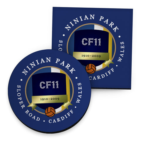 Cardiff Ninian Park - Football Coaster - Square Or Circle