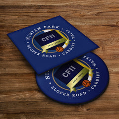 Cardiff Ninian Park - Football Coaster - Square Or Circle