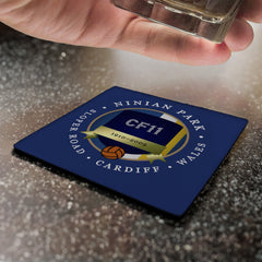 Cardiff Ninian Park - Football Coaster - Square Or Circle