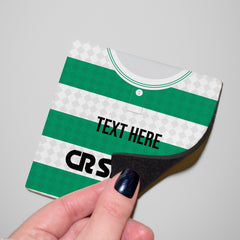 Celtic 1988 Home Shirt - Personalised Drink Coaster - Square Or Circle