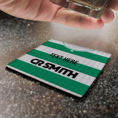 Celtic 1988 Home Shirt - Personalised Drink Coaster - Square Or Circle