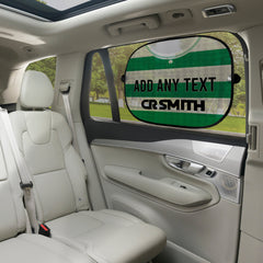 Celtic 1988 Home Shirt - Personalised Retro Football Car Sun Shade - Set of 2