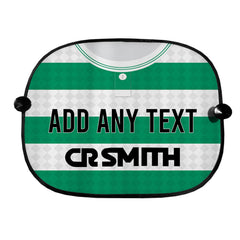 Celtic 1988 Home Shirt - Personalised Retro Football Car Sun Shade - Set of 2