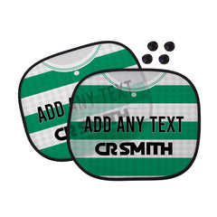Celtic 1988 Home Shirt - Personalised Retro Football Car Sun Shade - Set of 2
