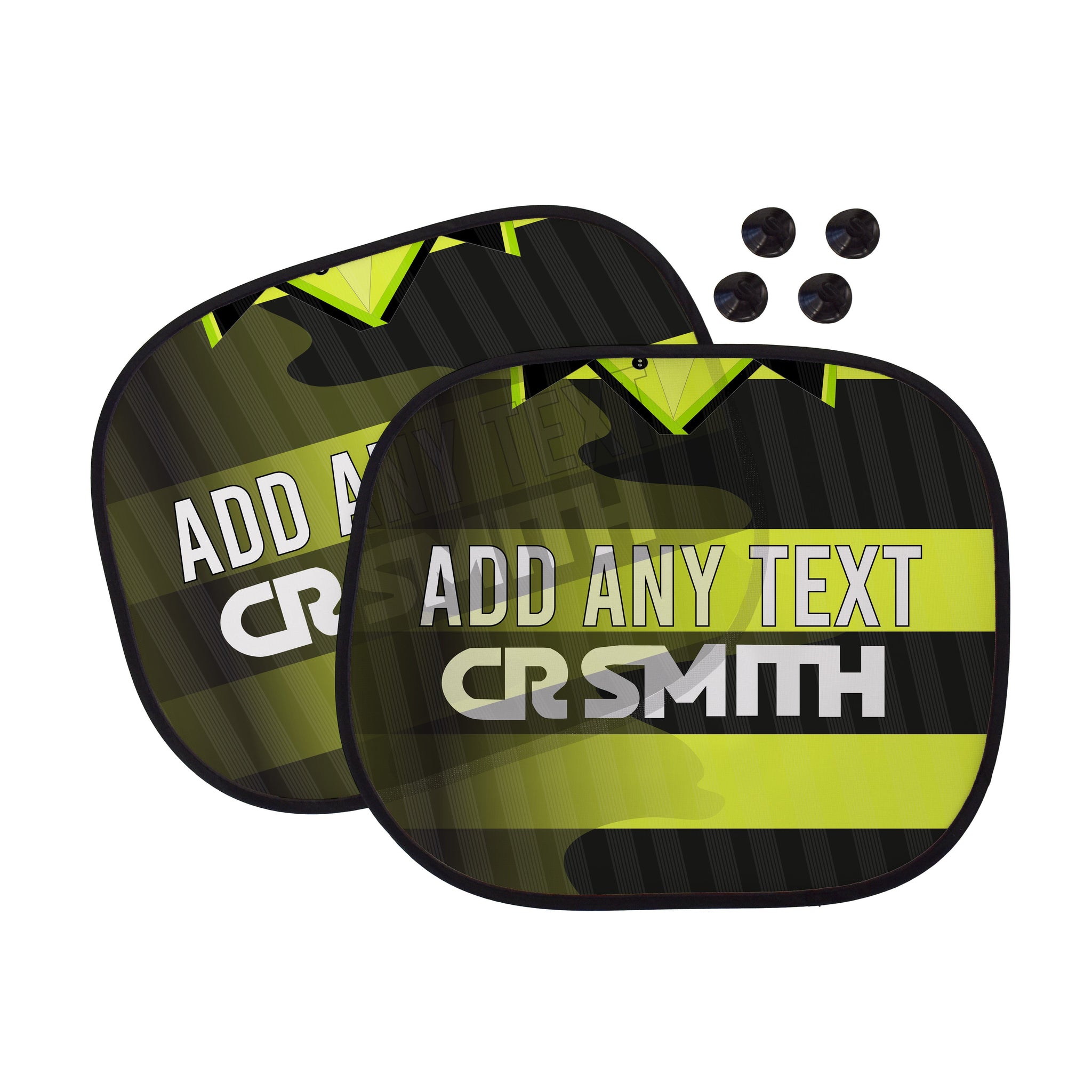 Celtic 1997 Away Shirt - Personalised Retro Football Car Sun Shade - Set of 2