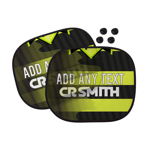 Celtic 1997 Away Shirt - Personalised Retro Football Car Sun Shade - Set of 2