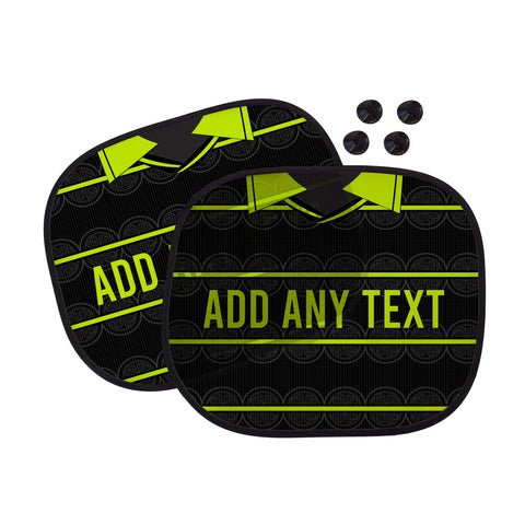 Celtic 1999 Away Shirt - Personalised Retro Football Car Sun Shade - Set of 2