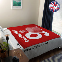 Manchester Red - Charlton 9 - Fleece 150cm X 150cm