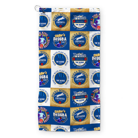 The London Blues - Football Legends - Retro Lightweight, Microfibre Golf Towel
