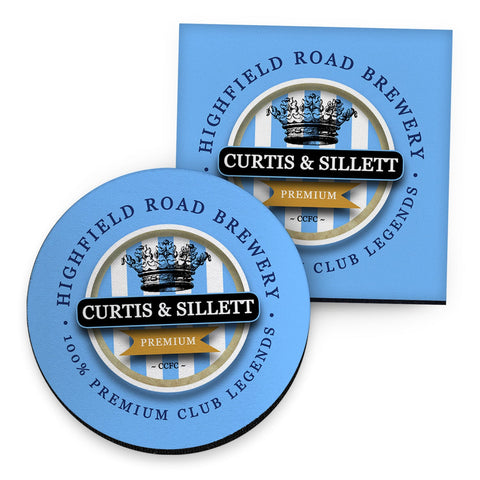 Coventry Curtis Sillett - Football Coaster - Square Or Circle