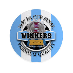 Coventry FA Cup - Football Coaster - Square Or Circle