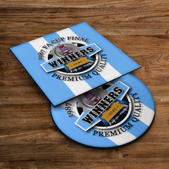 Coventry FA Cup - Football Coaster - Square Or Circle