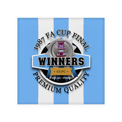 Coventry FA Cup - Football Coaster - Square Or Circle