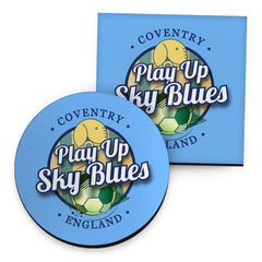 Coventry Play Up - Football Coaster - Square Or Circle