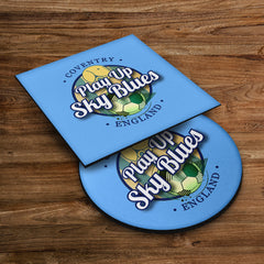 Coventry Play Up - Football Coaster - Square Or Circle