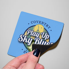 Coventry Play Up - Football Coaster - Square Or Circle