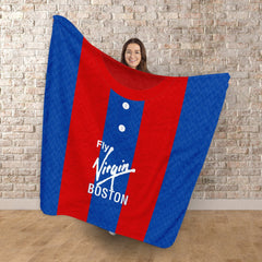 Crystal-Palace - 1991 Home Shirt - Personalised Retro Fleece Blanket